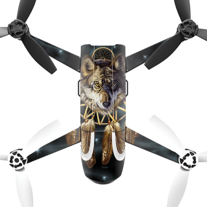 MightySkins Skin Compatible with Parrot Bebop 2 – Wolf Dreams | Protective, Durable, and Unique Vinyl Decal wrap Cover | Easy to Apply, Remove, and Change Styles | Made in The USA