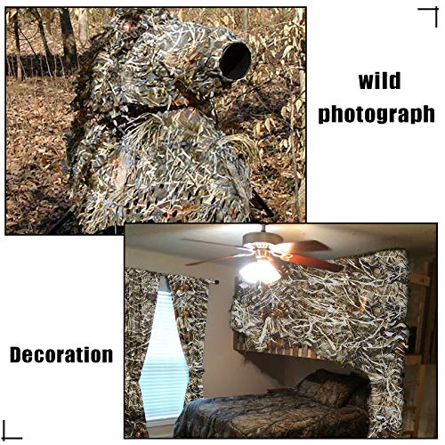Lightweight Camouflage Netting - Dry Grass 4.9ft x 6.5ft
