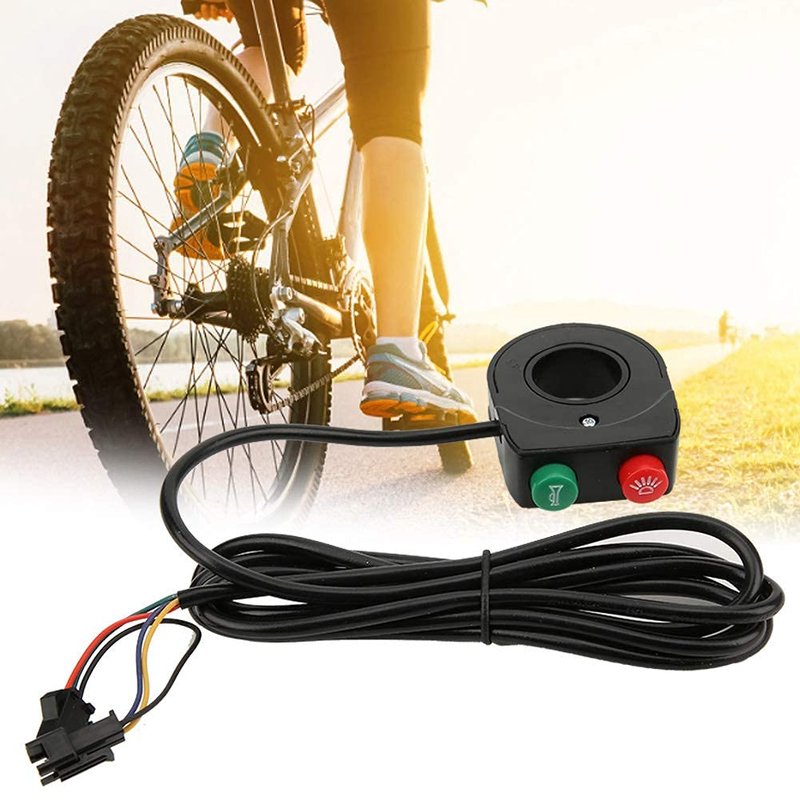 VGEBY 2 in 1 Push Button Switch Motorcycle Handlebar Headlight Switch Handle Scooter Electric