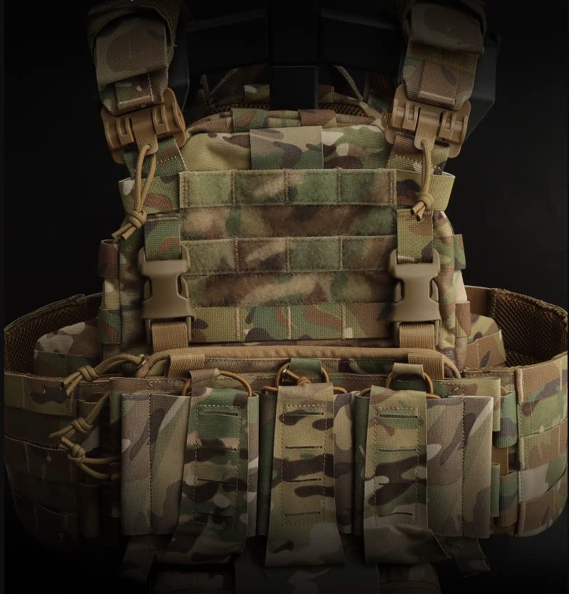 2pcs QASM Quick Attach Surface Mount Buckle for 1-inch MOLLE PALS Webbing - Brown