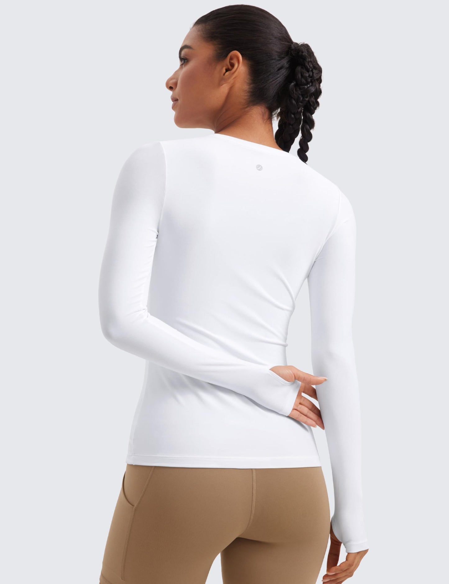 CRZ YOGA Cloudweight Crewneck Top White Medium