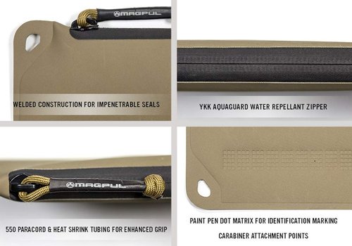 Magpul DAKA Pouch Zippered Tactical Range Tool and Gear Bag, Orange, Small (6" x 9") (MAG856-811)
