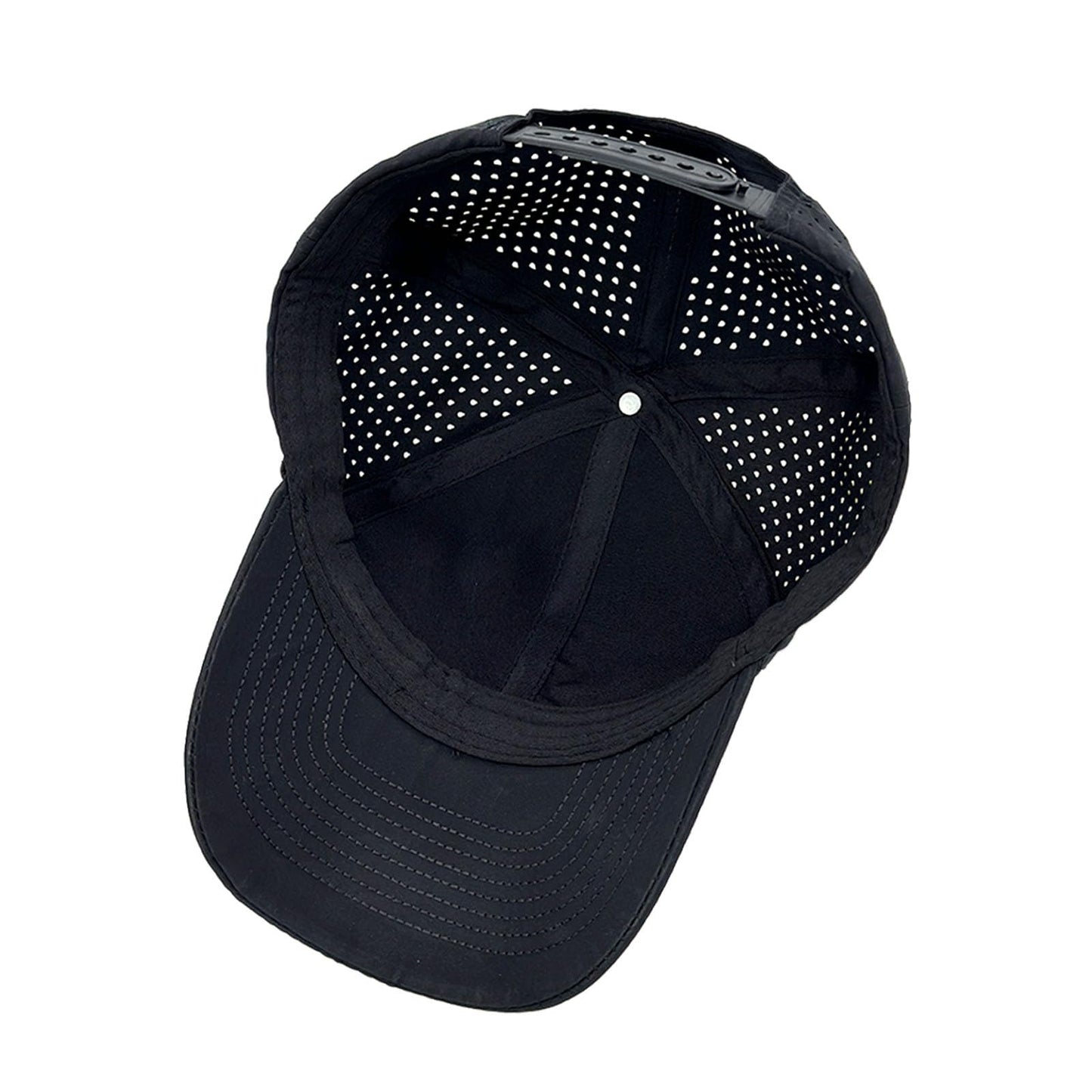 LIRUHOXA Trucker Hats for Men & Women Snapback Hat, Quick Dry Mesh Baseball Cap for Workouts Running Sports Golf Hiking Black