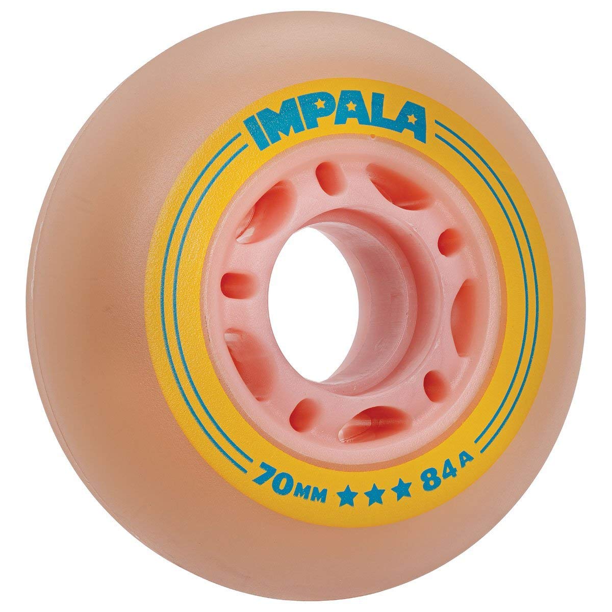 Impala Rollerskates Inline Wheel 4pk Skates, Women, Pink/Yellow (Multicolour), 70