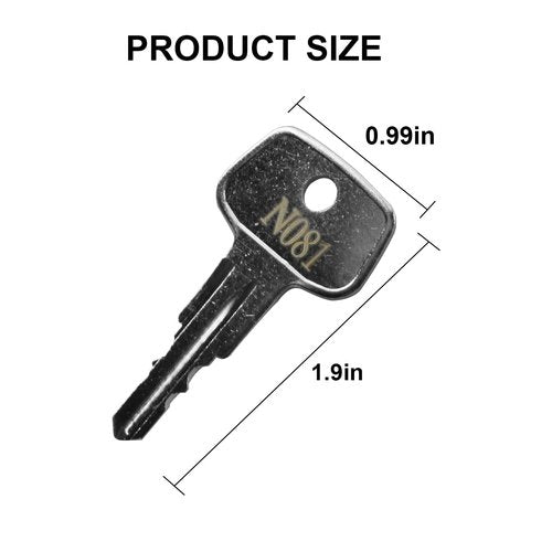 N081 Key Replacement for Thule Rack Core, Key Cylinder for Bike Rack Lock, Roof Cargo Lock, Roof Rack Locks, Cross Bars, Towers, Ski Rack Etc