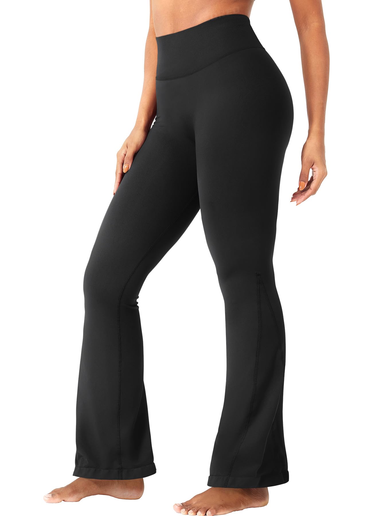 YEOREO Boost Workout Mini Flare Leggings for Women Seamless Gym Yoga Pants