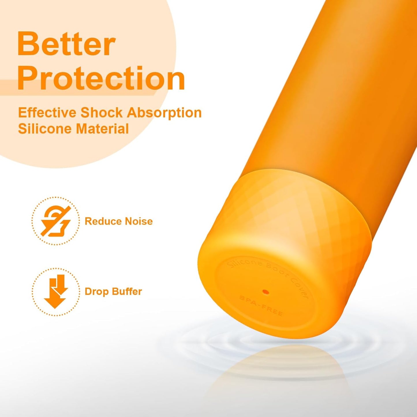 Owala Silicone Water Bottle Boot - 2PCS Anti-Slip Protective Sleeve for 24oz, 32oz, 40oz Bottles