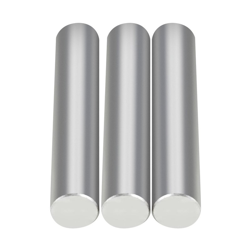 Qtcial 3-Pack 99.99％ Magnesium Metal Rod, High Purity Mg Bar for Fire Starter, Survival Emergency, Sparks Accessory for Outdoor Travel Camping Hiking 3.5" Long x 0.63" Diameter (900mm x 16mm)