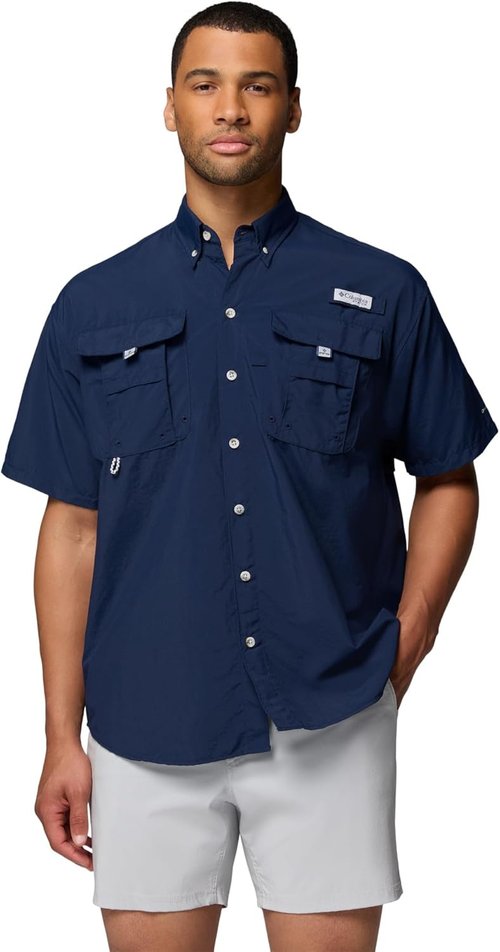Columbia Men's PFG Bahama II Fishing Shirt - Lightweight, Quick-Dry, Perfect for Outdoor Adventures