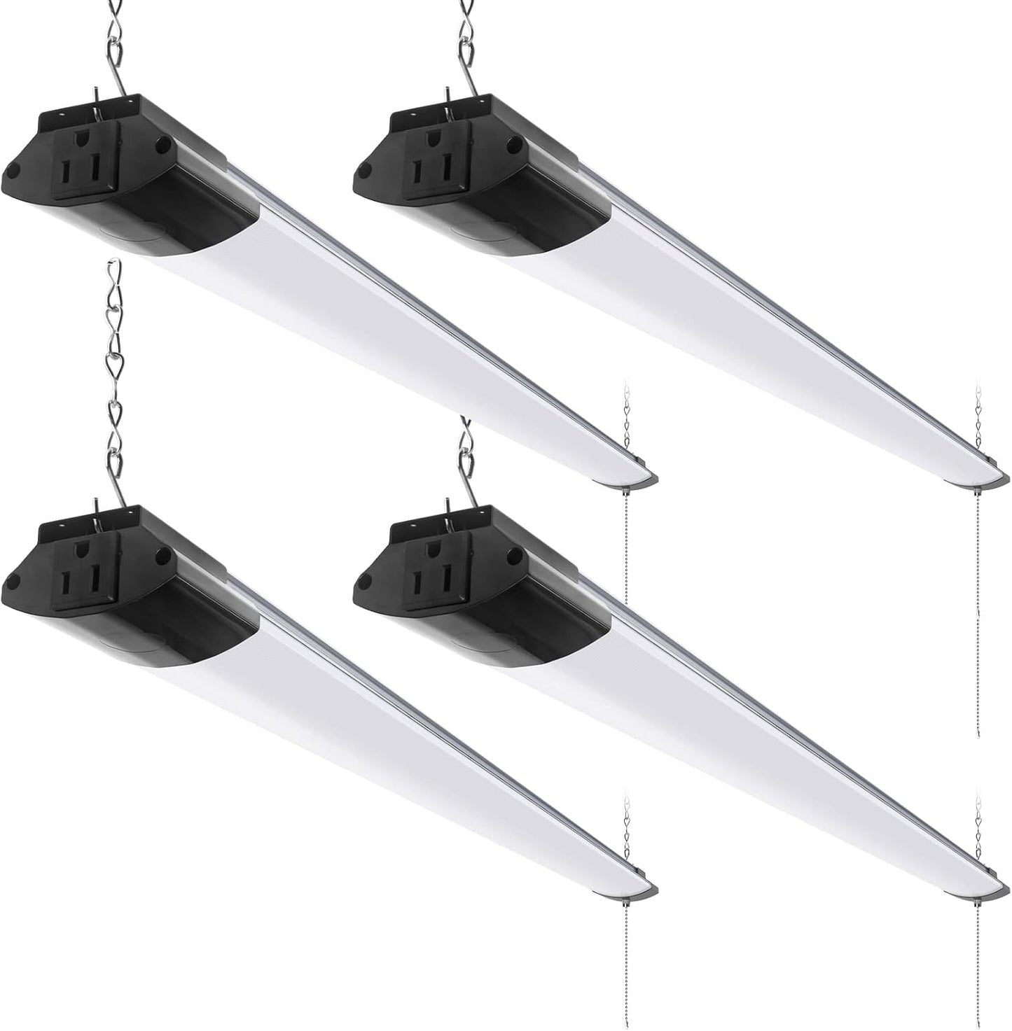 Barrina 10000LM LED Shop Light Fixture - 4FT, 84W, 5000K, Linkable, ETL Approved for Garage & Workshop