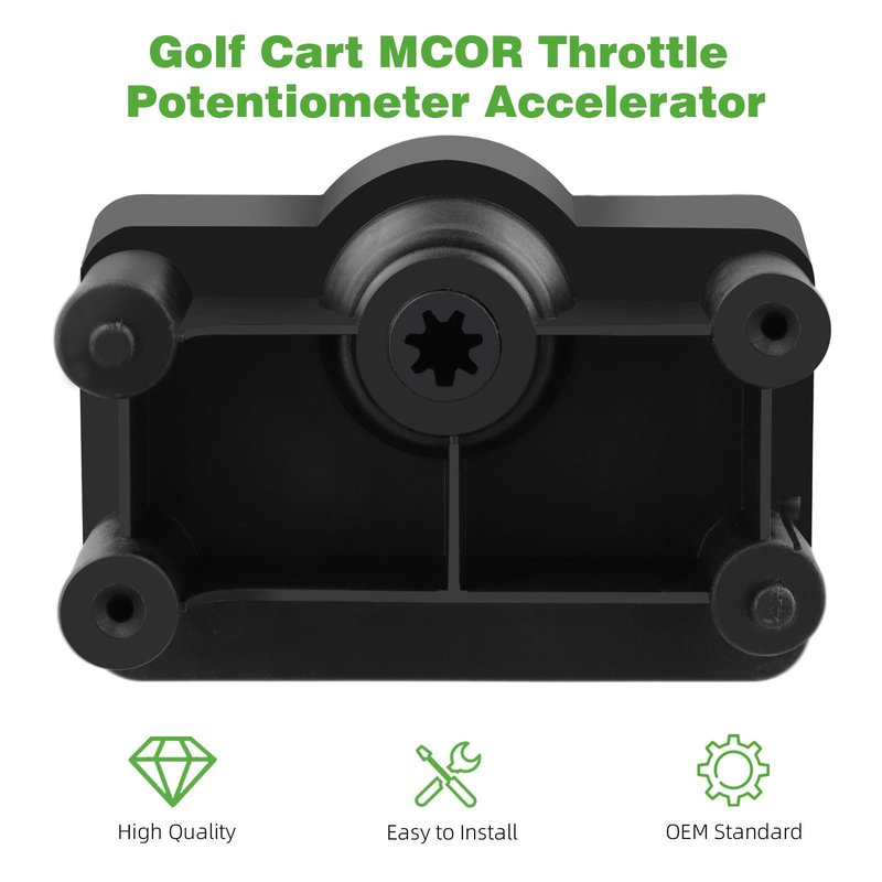 Roykaw Golf Cart MCOR Throttle Potentiometer Accelerator Compatible with Club Car DS & Carryall 2001-2011 Electric Models, Golf Cart MCOR Motor Controller, OEM# 102101101, 1021011-01