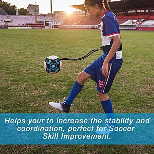 Solo Soccer Kick Trainer - Hands-Free Practice Aid - Blue