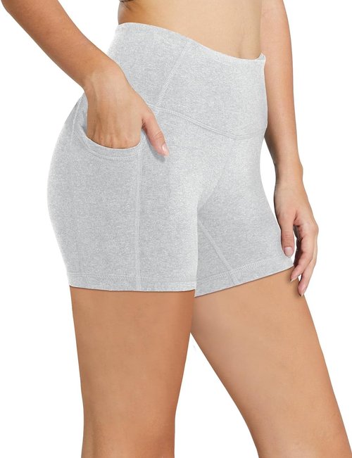 Baleaf Women's High Waist Biker Shorts - Comfortable Spandex Gym & Yoga Shorts with Pockets | 8"/5"/3" Sizes