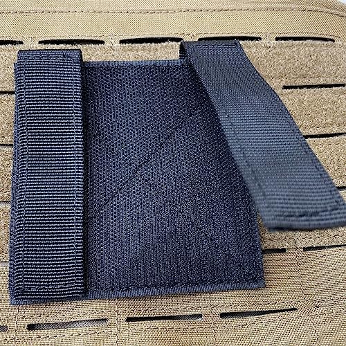 LytHarvest Black 2-Pack Tactical Hook and Loop Molle Panel 4x4 Inches for Badges