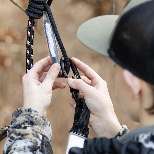 Malta Hunting Safety Dual-Action Twist Lock Carabiner for Hunting and Tree Climbing