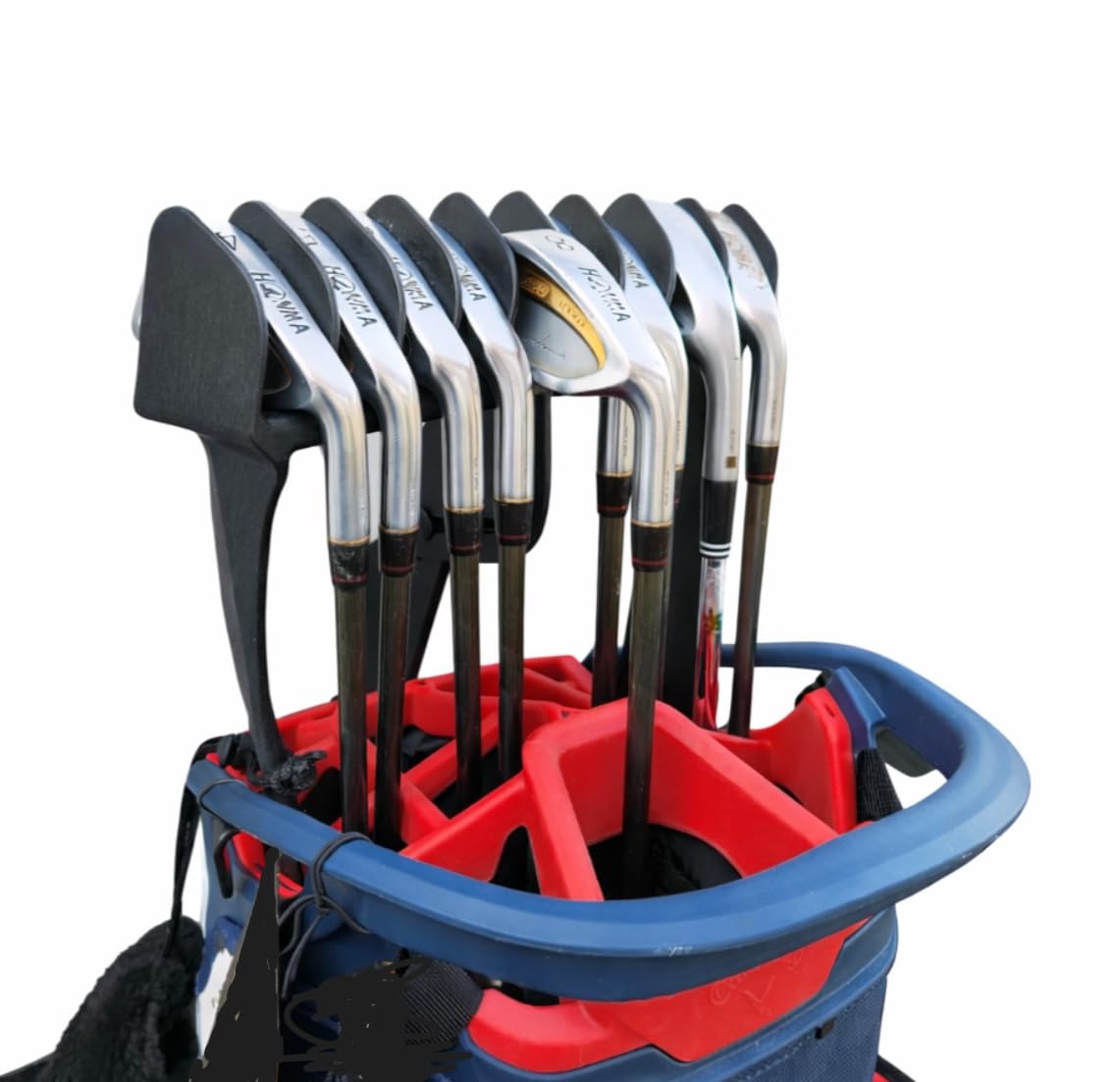 No-Rattle Golf Club Organizer – Anti-Slip, Prevents Club Loss, Fits Cart & Some Stand Bags (Check Size), Iron Only (No Woods/Driver)