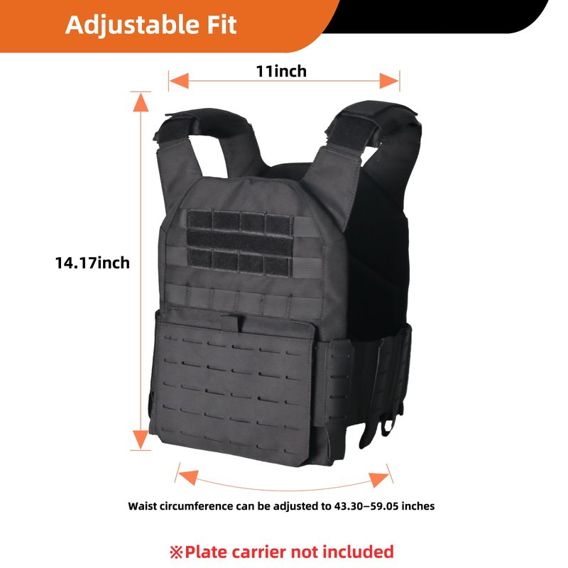 SUMSEEK Weighted Vest for Men Adjustable Heavy Duty Training Vest with MOLLE System,Strength Training, Running and Workouts