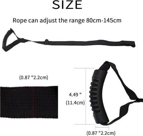 **Skiennix Kayak Towing Rope - Adjustable Length Canoe Drag Handle for Easy Transport**
