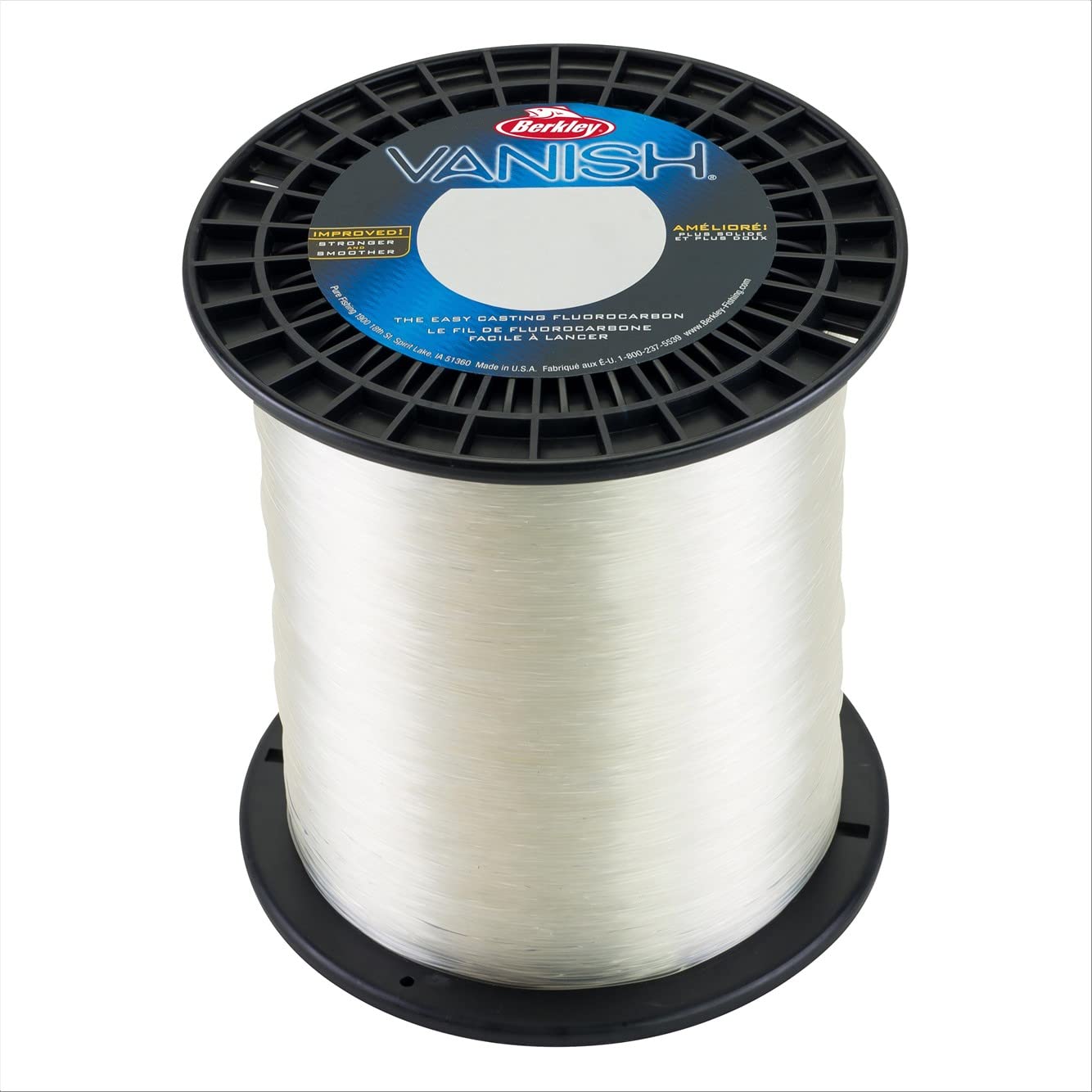 Berkley Vanish®, Clear, 17lb | 7.7kg, 2000yd | 1828m Fluorocarbon Fishing Line, Suitable for Saltwater and Freshwater Environments