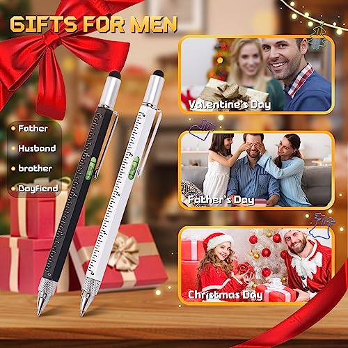 9-in-1 Multitool Pen Set - Durable Aluminum Tech Tool with 6 Refills