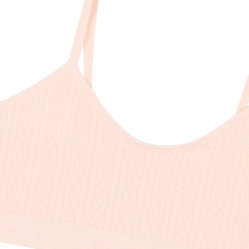 Tahari Girls Seamless Training Bra 4-Pack Bralette Set Gray, Stone, Rose, Peach Blush, Medium