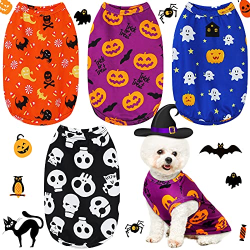 Halloween Dog Costume Vest - 4 Styles for Small Dogs, L/ 7-9lbs