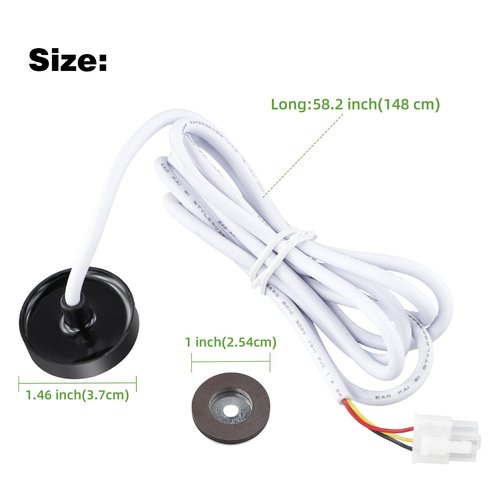 Roykaw 36v Golf Cart Speed Sensor with Magnet Compatible with EZGO TXT/Shuttle/ST Express/ST Sport with PDS 2000-up Electric Golf Carts, Replace OEM# 73327-G01, 73328-G01