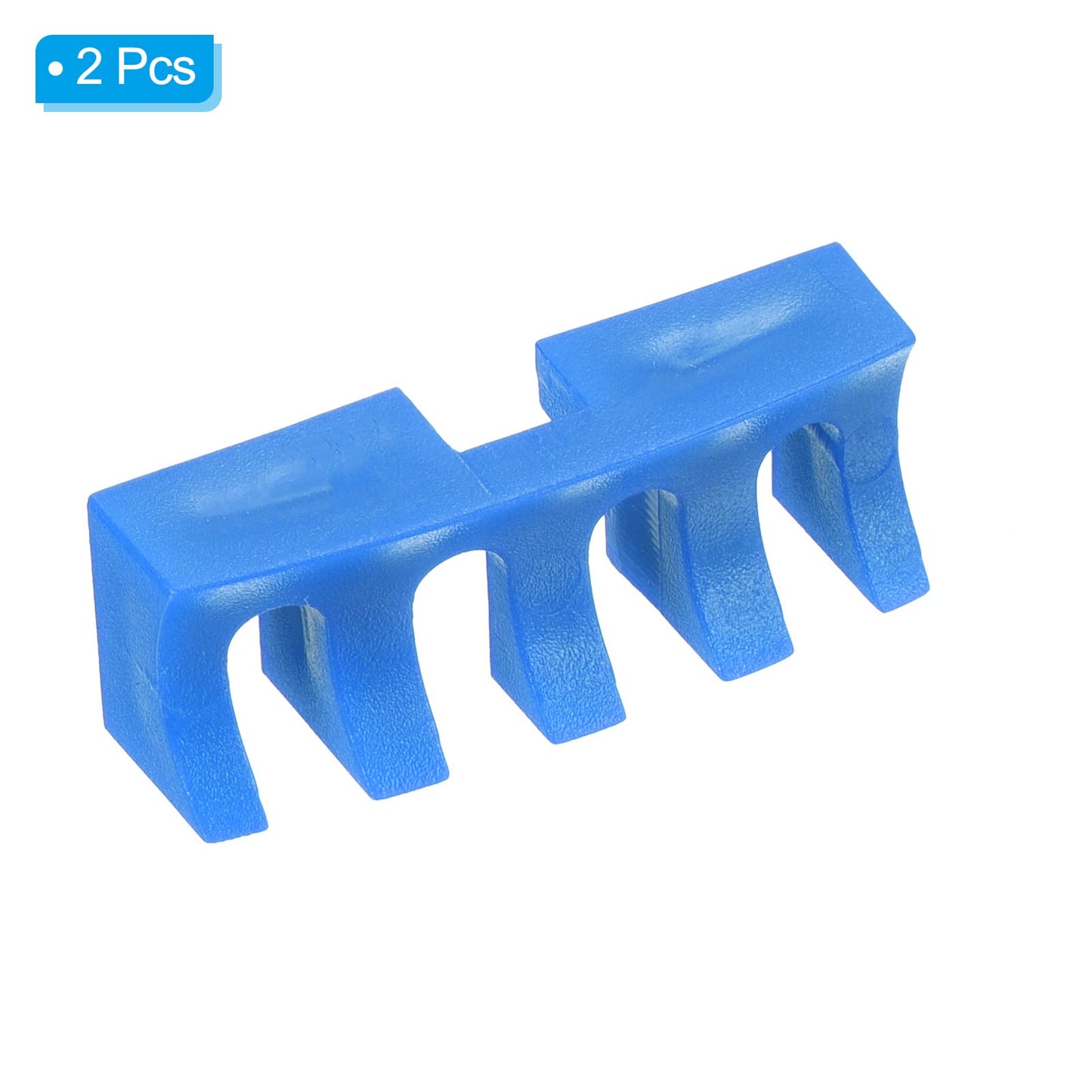 PATIKIL Badminton Stringing Racquet Load Spreader, 2 Pack Embedded Racket High Pounds Load Adapter Protector Stringing Machine Tool, Blue