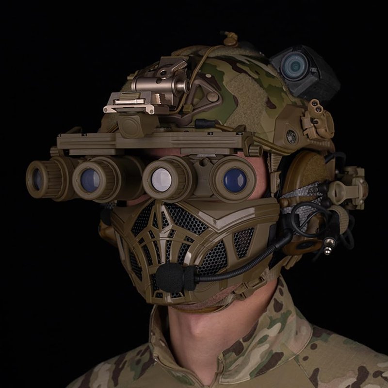 Halloween Scorpion Half Face Mask, Inner Silicone Breathable Airsoft Mask for Men/Women Costume Cosplay Party