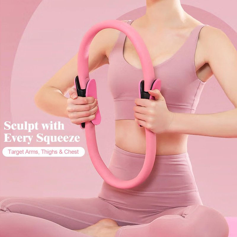 WYDHven Home Pilates Essentials Kit for Women, Complete 13-in-1 Pilates Equipment Ring and Ball Set with 5 TPE Resistance Bands, Ankle Weights, 8-Shaped Pull Band, Stretch Strap and Waterproof Bag