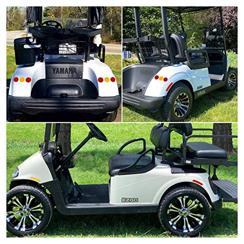 Reflective Sticker Decals for Golf Carts - Round Reflectors
