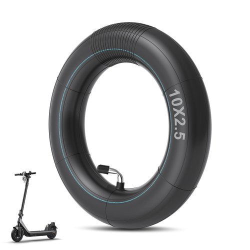 Amitor (1 Pack) 10x2.50 Thicker Inner Tubes, 10x2.50 Scooter Inner with 90° Bent Valve, 60/70-6.5 Tube Compatible with Nine-bot MAX G30 G30P G30LP/Kugoo M4 M4Pro/Soflow So4 Pro Electric Scooter