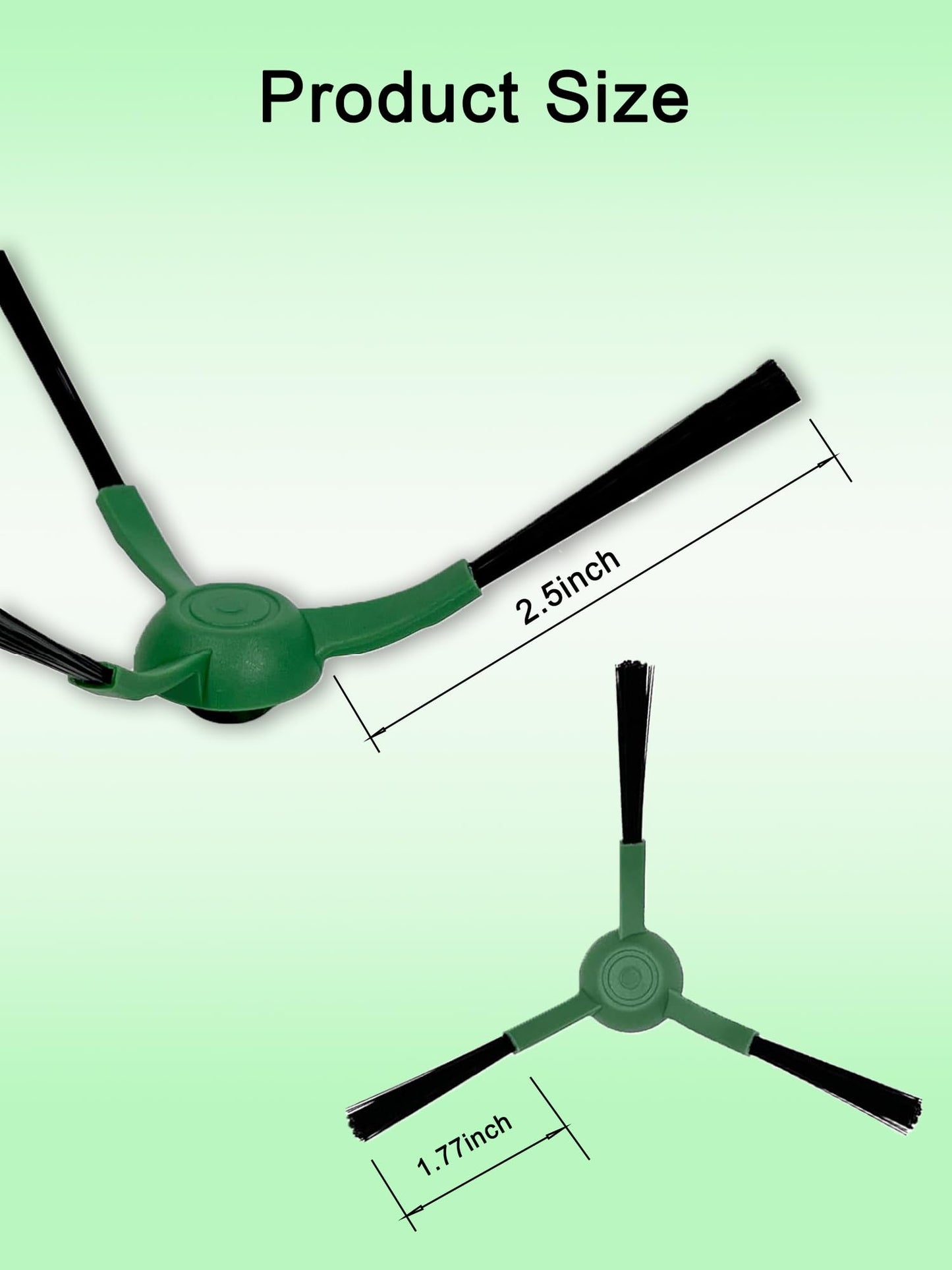 E-HAO 8 Pack Edge-Sweeping Brush Replacement Parts for iRobot Roomba Essential Series, Side Brush for 105, 205, 405, 404, 505, Q0120, Q0110, Q052, Y0140, Y0110, Y0112 and Essential Vac 2