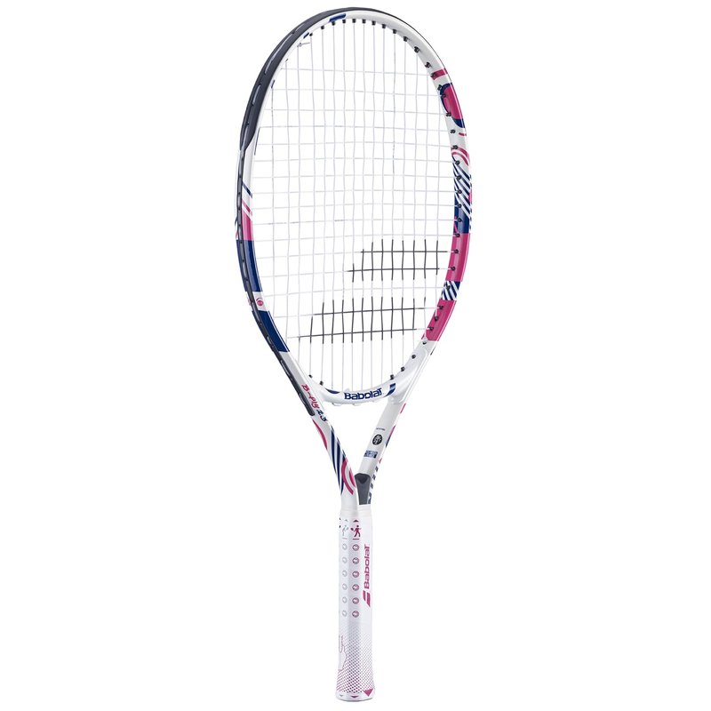 Babolat B’Fly Junior 23 Inch Tennis Racquet (White/Pink)
