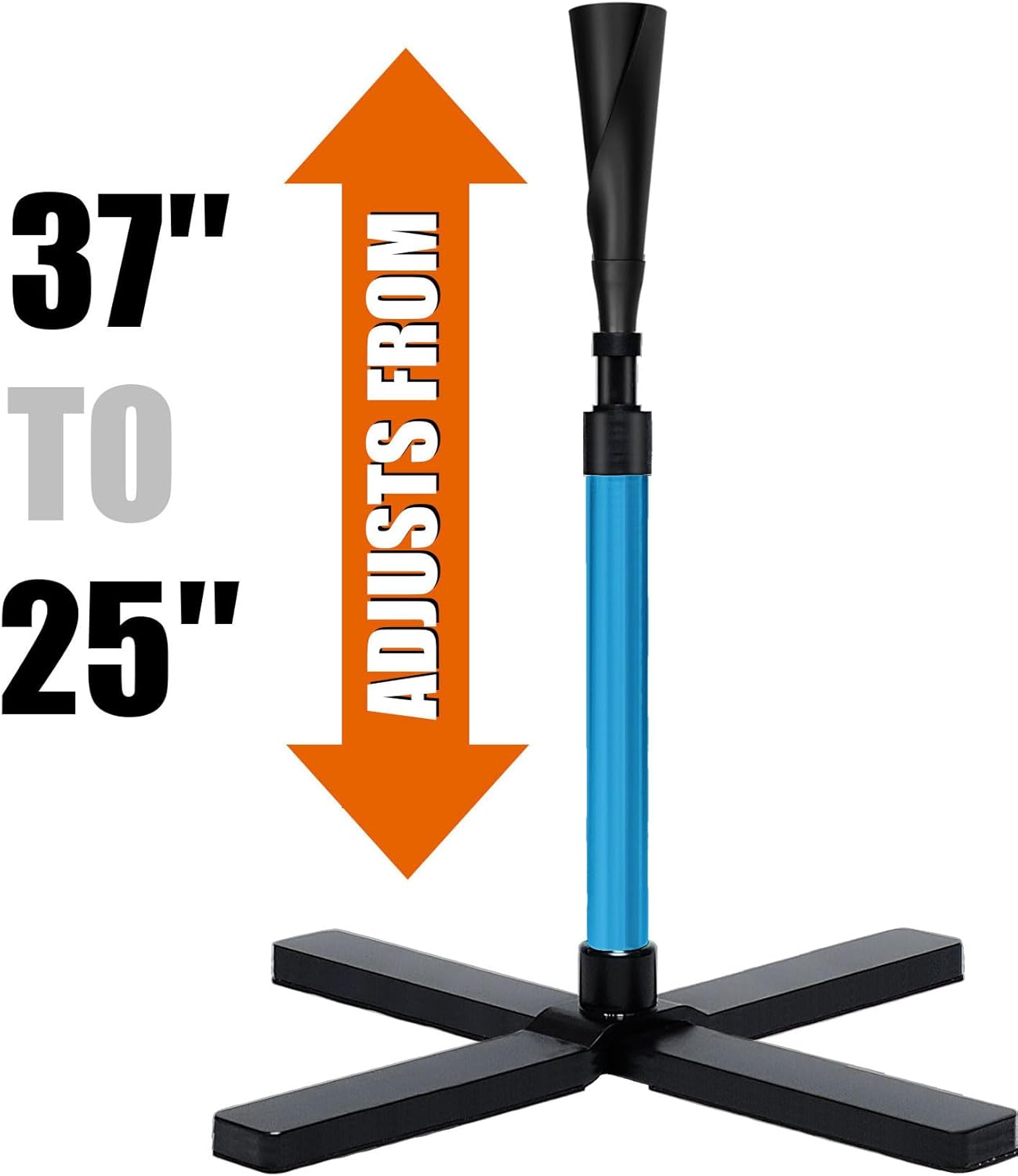 TARUMG Portable Batting Tee - Adjustable Height 25-47 Inches | Heavy Duty Design for Baseball & Softball