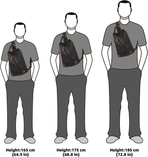 KL928 Canvas Sling Bag - Versatile Crossbody Backpack for Travel | Stylish Purse for Men & Women