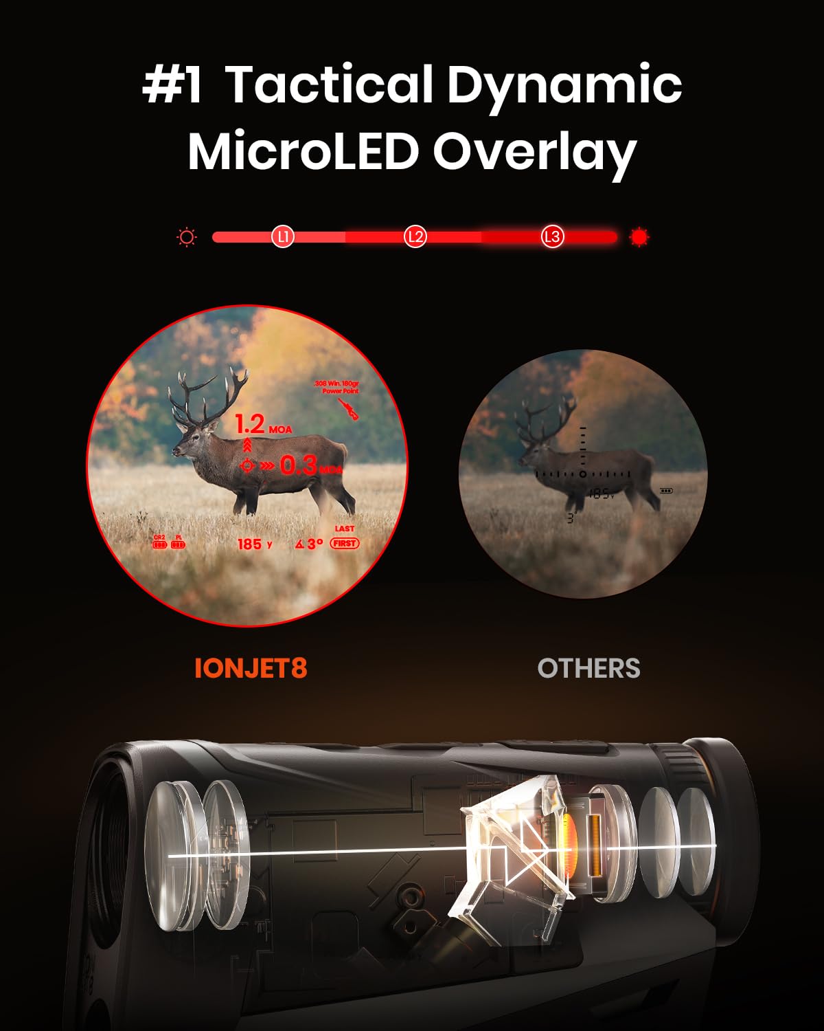 MILESEEY Hunting Rangefinder, 2000+ Yards Rechargeable Laser Range Finder with Bow Hunting Mode, Horizontal Distance/Angle/Scan, 7X Magnification, Waterproof Archery Shooting Rangefinder with Magnet
