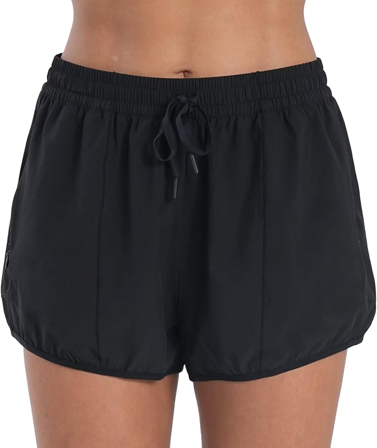 Sunzel Women's Hiking Shorts - Quick Dry Active Workout Shorts with Zip Pocket | Lightweight & Comfy