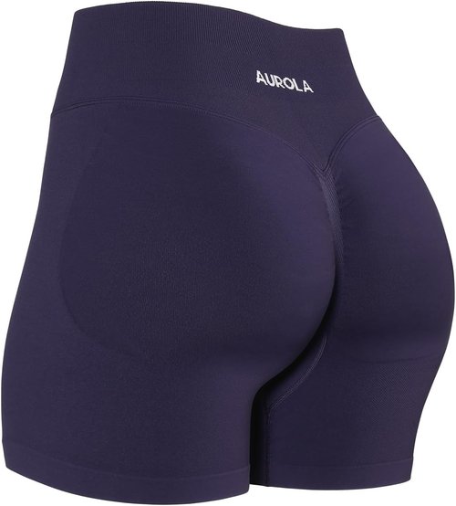 AUROLA Workout Shorts for Women - No Roll Up, Squat Proof, Seamless Compression | Multiple Sizes Available