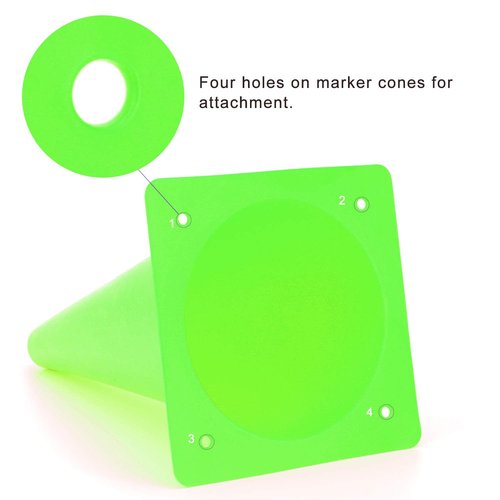 Fragraim 12 Inch 12 Pack Green Traffic Training Cones, Plastic Safety Parking Cones, Agility Field Marker Cones for Soccer Basketball Football Drills Training, Outdoor Sport Activity & Festive Events