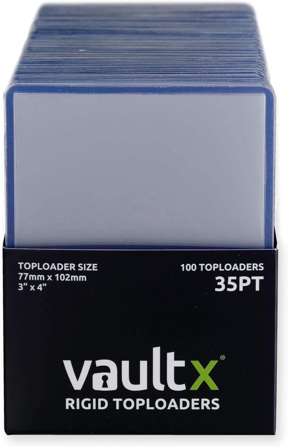 Vault X Toploaders 35pt | Premium Extra Thick Trading Card Holders - 3" x 4" Clear Sleeves (100 Pack)