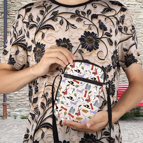 FOTAP Movie Inspire Crossbody Bag Supercalifragilistic Umbrella Shoulder Musical Bag - Super Cb