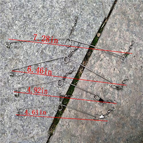 Automatic Fishing Device - Spring Loaded Hook Bait Traps (12 Pack)