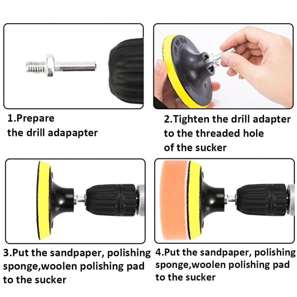 Eyech 2 Pack 5 Inch Hook and Loop Backing Pad with M14 Thread,Rotary Buffing Pad Sanding Holder Angle Grinder Polishing Backer Plate for Wood,Metal,Automotive,Orbital Sander,Polisher
