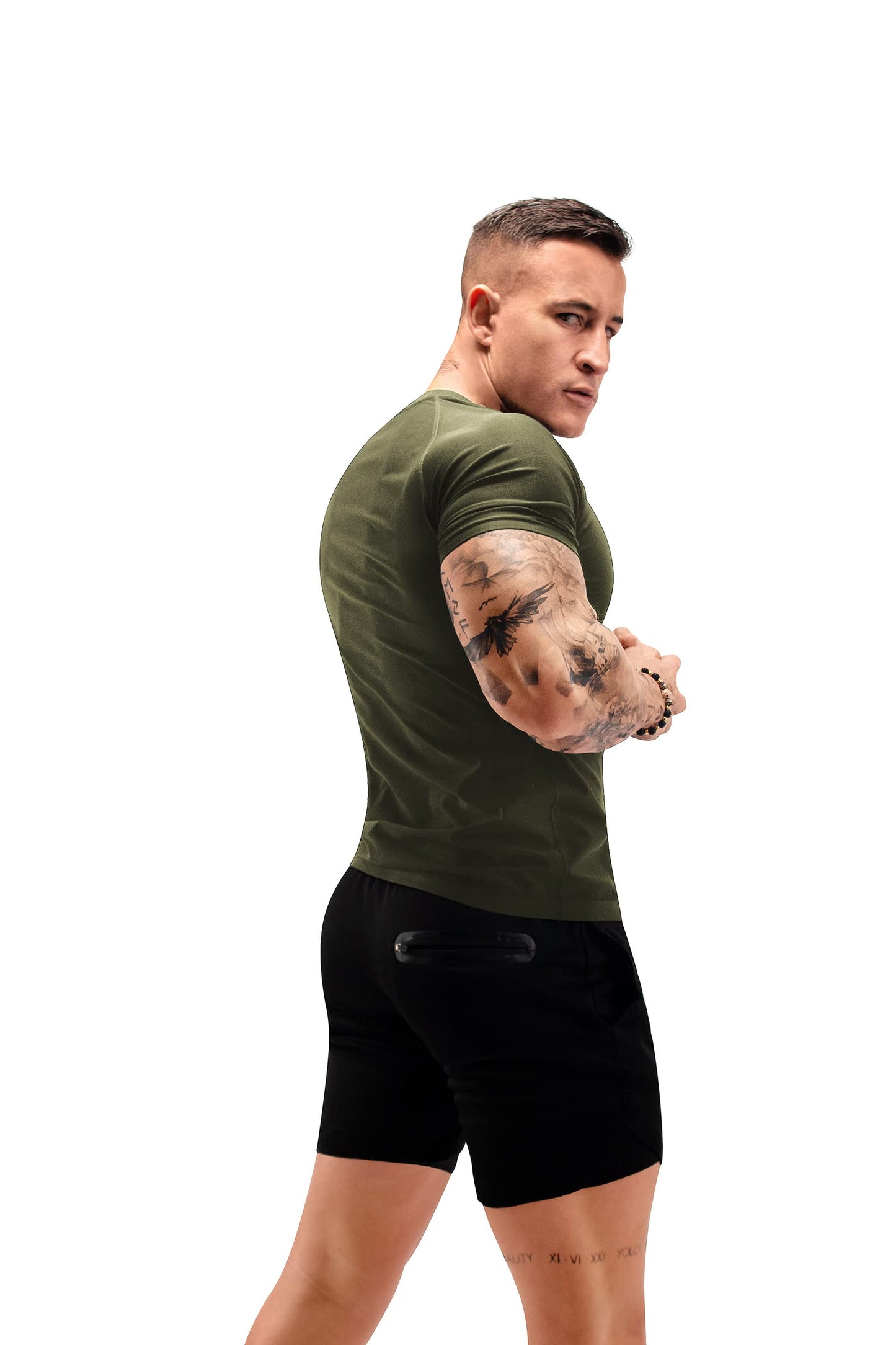 FUXERT Sauna Shirt for Men Sweat Sauna Suit for Gym Exercise Compression Shirt Workout Shapewear (GN 3XL)