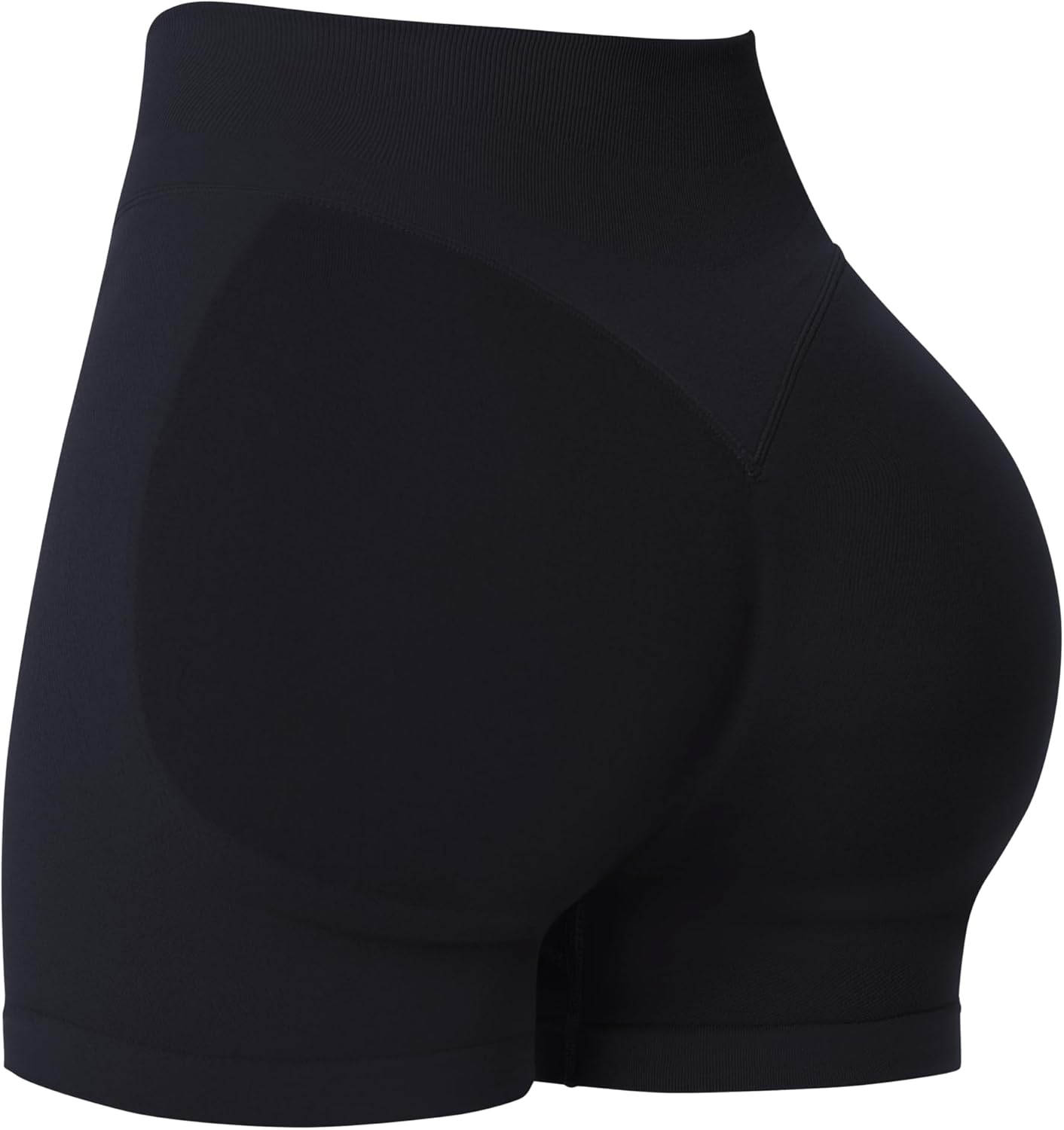Sunzel Seamless Scrunch Butt Biker Shorts - High Waisted Booty Lifting Yoga Gym Shorts with Tummy Control