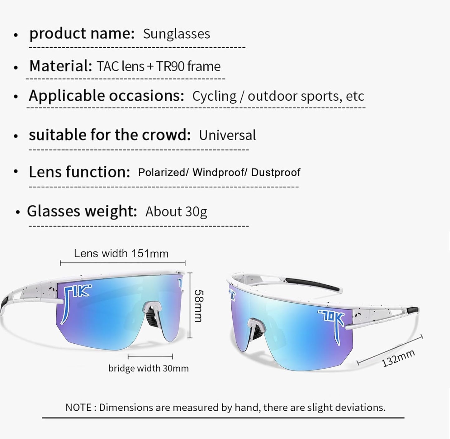 Nobleboy Polarized Sports Sunglasses - UV400 Protection for Men & Women | Ideal for Running & Cycling