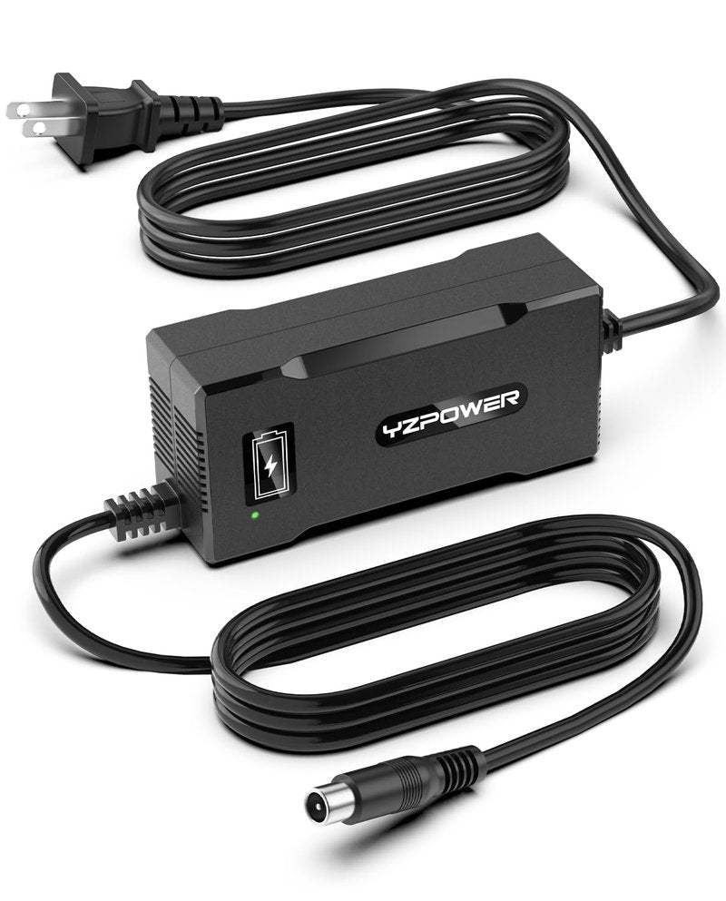 YZPOWER 42V 5A Scooter Charger for Segway Ninebot, Compatible with MAX G2 G30LP E2 Pro F65 F40 F30 D28 D40 ES2 ES4 E22 E45, Replacement Power Adapter for 36V Lithium Battery, RCA Round Charging Port