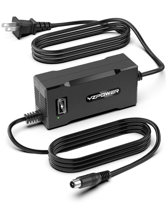 YZPOWER 42V 5A Scooter Charger for Segway Ninebot, Compatible with MAX G2 G30LP E2 Pro F65 F40 F30 D28 D40 ES2 ES4 E22 E45, Replacement Power Adapter for 36V Lithium Battery, RCA Round Charging Port