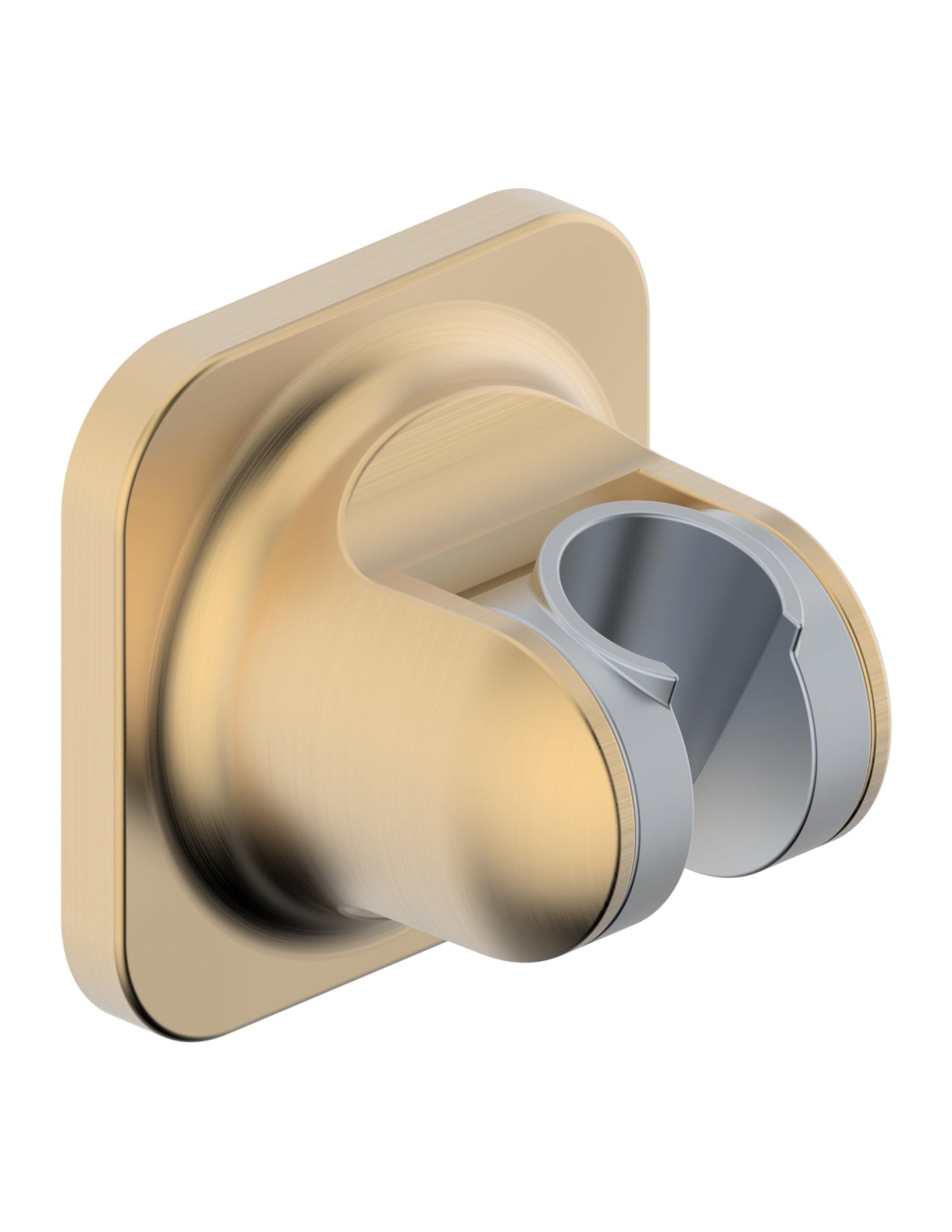Shower Head Holder, Strong Adhesive Handheld Showerhead Holder,Shower Head Bracket (Brushed Gold) DP-9311 Duttao